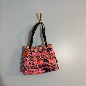 Vera Bradley vintage y2k shoulder bag ruffle purse, wallet, and bag